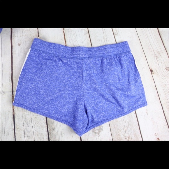 VS PINK Soft Lounge Shorts Marl Blue with pockets - Picture 3 of 4